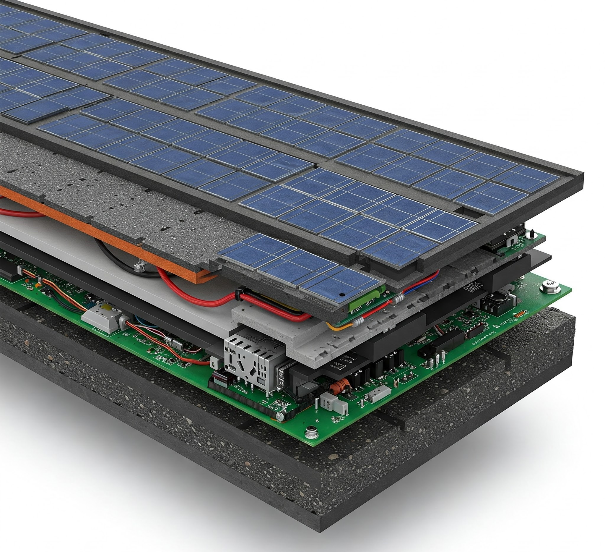 solar paving constructions